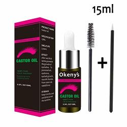 15 Ml Hair Essential Oil Natural Castor Oil Eyelashes Eyebrow Growth Prevent Skin Aging Castor Organic Serum Mascara Castor Oil