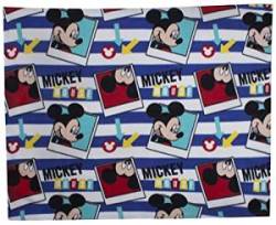 Character World Disney Mickey Mouse Polaroid Rotary Fleece Blanket Multi-colour