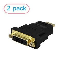 Generic Dvi 24+1 Dvi-d Female To HDMI Male Adapter 2 Pack