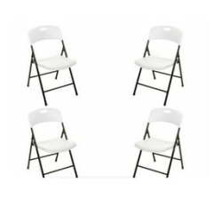 Gx Heavy Duty Foldable Chairs - Set Of 4 + Keyring