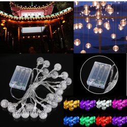 3m 20led Battery Bubble Ball Fairy String Lights Garden Party Xmas Wedding Decor
