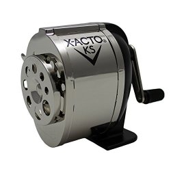 X-acto Ranger 1031 Wall Mount Manual Pencil Sharpener Silver black 1 Count Pack Of 1