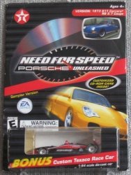 Texaco Custom Race Car 1:64 Scale Die-cast Replica With Need For Speed Porsche Unleashed Customized Cd-rom Game Sampler Version From Ea Games