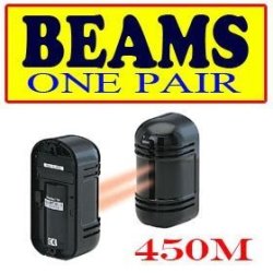 Outdoor Passive Infrared Dual Photoelectric Beam Motion Sensor Detector 1 Pair