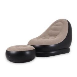 Lazy Inflatable Relaxation Sofa Bed Recliner With FOOTSTOOL-BA692