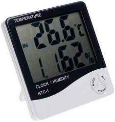 Digital Temperature & Humidity Thermometer Clock