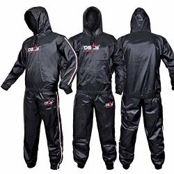 Defy Heavy Duty Sweat Suit Sauna Exercise Gym Suit Fitness Weight Loss Anti-rip With Hood 5XL