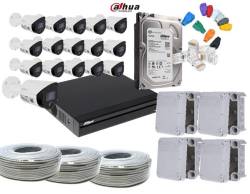 Dahua 16 Channel Full-color Wizsense Nvr Cctv Kit With 2MP Bullet Full-color Cameras & 4TB Hdd Bundle Ip Camera System
