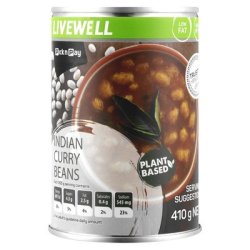 Live Well Indian Bean Curry 400G