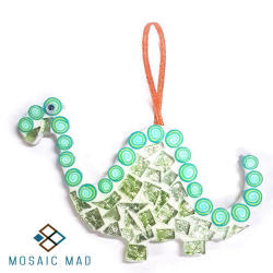 Mosaic Project- Dinosaur Green Or Blue . Diy Kit