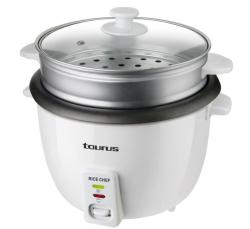 Taurus Rice Cooker With Glass Lid Plastic White 1.8L 700W "rice Chef