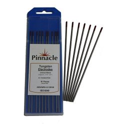 Pinnacle 1.6mm Tungsten Electrodes Red Tip 10 Pack