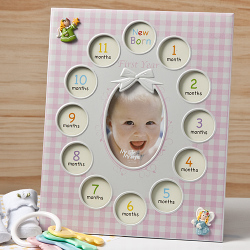 Baby Girl - First Year Collage Frames