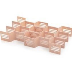 Calasca Fine Living Honeycomb Draw Organiser - Pink Free Shipping