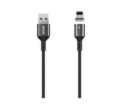 Cigan Series 1M 3A USB To Lightning Cable With Magnet Connection - Black