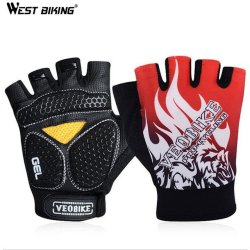 Half Finger Cycling Gloves Breathable Guantes Ciclismo Sport Luvas Mtb Riding Hiking Ca... - Red M