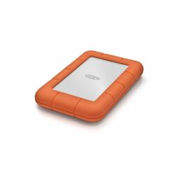 LaCie Seagate Rugged MINI Series 2TB USB 3.0 External Hard Drive - Orange silver