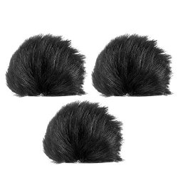 Ebytop 3 Pack Furry Microphone Windscreen Muff For Most Aputure Lavalier Microphones