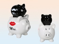 Double Piggy Bank - Mr And Mrs