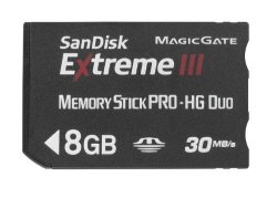Sandisk Extreme III 8 Gb Memory Stick Pro-hg Duo - Bulk Package