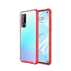 Compatible With Huawei P40 Case Matte Hard PC Back & Soft Tpu Bumper Cover For Huawei P40 Red