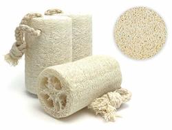 BIO301 Natural Loofah Sponge Exfoliating - Loofah Body Scrubber Organic Loofah Sponge For Skin Care In Bath Shower Loofah Exfoliating Sponge For Men And