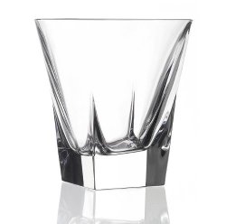 Lorenzo Rcr Crystal Fusion Double Old Fashion Glass Set Of 6