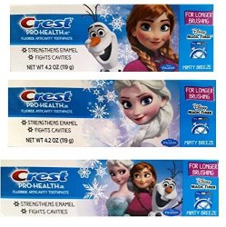 Crest Pro-health For Me Disney Frozen Anticavity Fluoride Toothpaste - Minty Breeze 4.2 Oz Pack Of 3