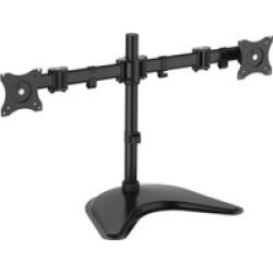 Equip 13-27 Articulating Dual Monitor Desk Mount Bracket Black