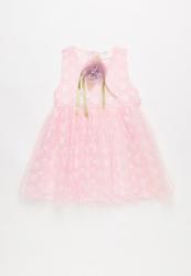POP CANDY Printed Sleeveless Dress Mid Pink