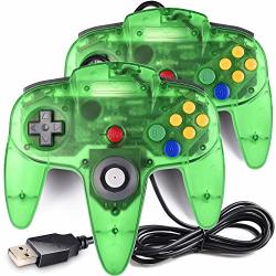 USB Version 2 Pack Classic N64 Controller Innext N64 Wired USB PC Game Pad Joystick N64 Bit USB Wired Game Stick For Windows PC