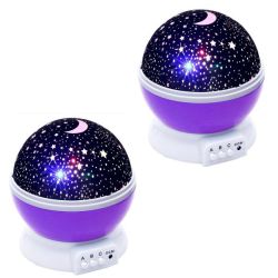 Star Master Night Light- Lamp -twin Pack -purple