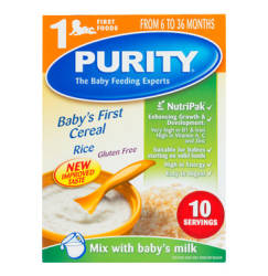 Purity Infant Cereal 1ST Food Rice 1 X 200G