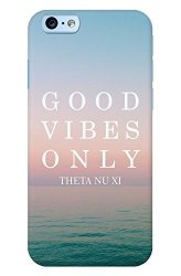 Theta Nu Xi Good Vibes Only Name Iphone 6 Case Lighweight Decorative Iphone 6 Case With Glossy Finish Iphone 6