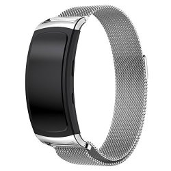 Maxjoy Samsung Gear FIT2 Watch Band- Milanese Loop Stainless Steel Gear Fit 2 Bands Straps With Magnet Clasp For Samsung Gear Fit 2 SM-R360 Black