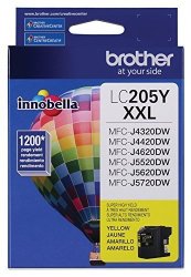 Brother Printer LC205Y Super High Yield Ink Cartridge Yellow