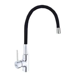 Flexi Hose Sink Mixer Deck Type Black