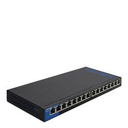 Linksys Business LGS116 16-PORT Desktop Gigabit Ethernet Unmanaged Network Switch I Metal Enclosure