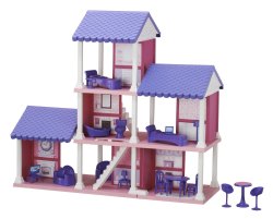 plastic doll house