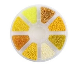 Craft Seed Beads Kit Small Beads For Needlework Craft - Gold