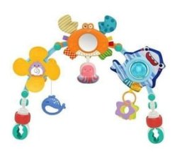 Detachable Baby Bed Stroller Pram Car Seat Toys Arch And Hanging Squeaky
