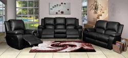3 Piece Recliner Suites 3 Action - Genuine Leather Uppers