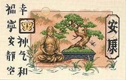 Dimensions Needlecrafts Counted Cross Stitch Bonsai And Buddha