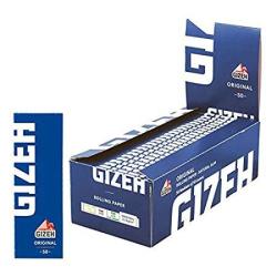 50 Booklets Gizeh Orginal Rolling Paper Blue Box 20 Papers