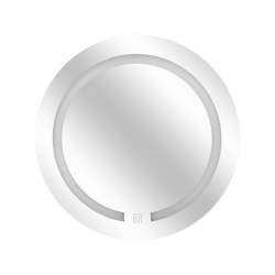 Round Wall LED Mirror Silver