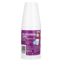 Polystyrene Cups 10 Pack