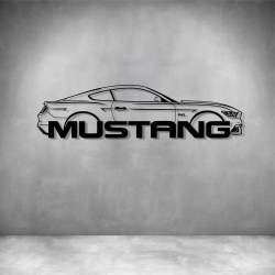 Ford Mustang 3 - Matt Black L 1400MM