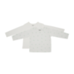 Basics 3-6 Months White Long Sleeve T-shirts 2 Pack
