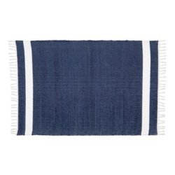 Jackson Amelia Dhurrie - Navy white Stripe