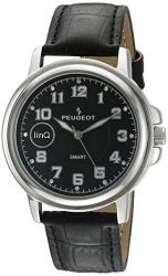 Peugeot Linq Smart Watch in Black Leather